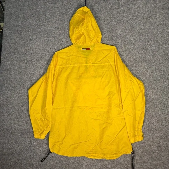 Vintage Tommy Hilfiger Yellow Anorak Windbreaker Jacket Mens Medium - Picture 6 of 6